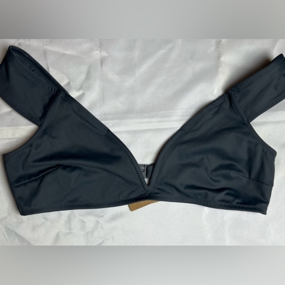 SKIMS SCULPTING SWIM OFF SHOULDER TOP NWT - GUNMETAL BOUGHT FROM THIFT CRUSH